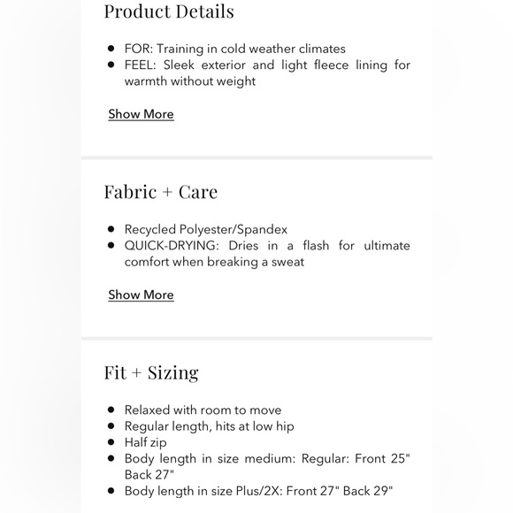 NWT-Athleta White Whistler Half Zip, Small - Picture 11 of 11